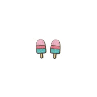 Pierced Earrings - Pink Frisko