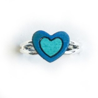 Ring - Blue Heart