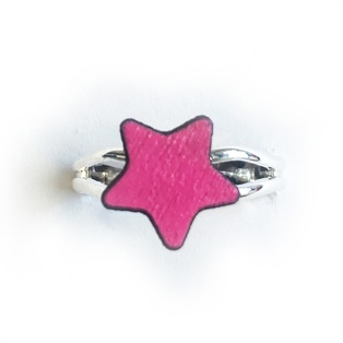 Ring - Dark Pink Star