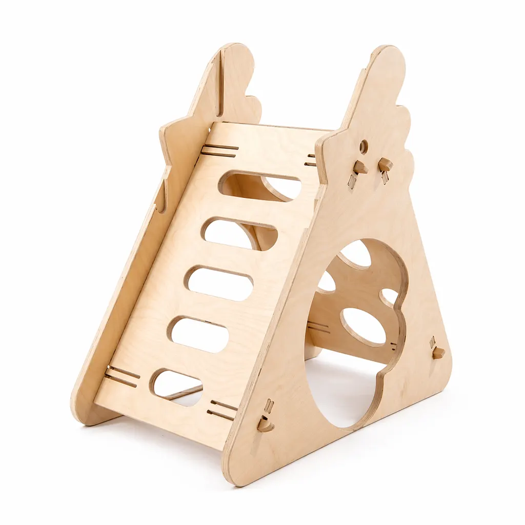 Freies-Bewegungs-Modul Huhn aus Holz Elypik – Elysta — vue 2