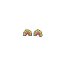 Boucles d'oreilles perceuses - Arc-en-ciel.webp