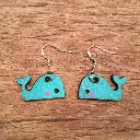 Boucles d'oreilles pendantes - Baleine