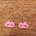 Boucles d'oreilles pendantes - Nuage