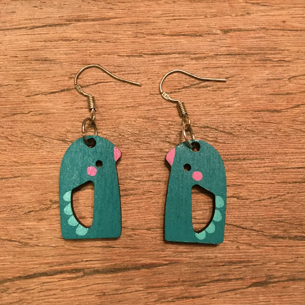  Boucles d'oreilles pendantes - Pingouin