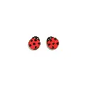 Boucles d'oreilles perceuses - Coccinelle