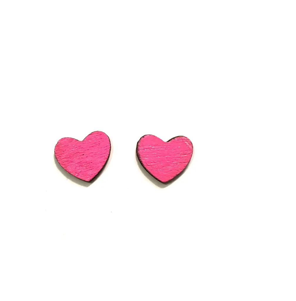 Boucles d'oreilles perceuses - Coeur