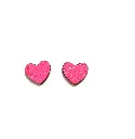 Boucles d'oreilles perceuses - Coeur
