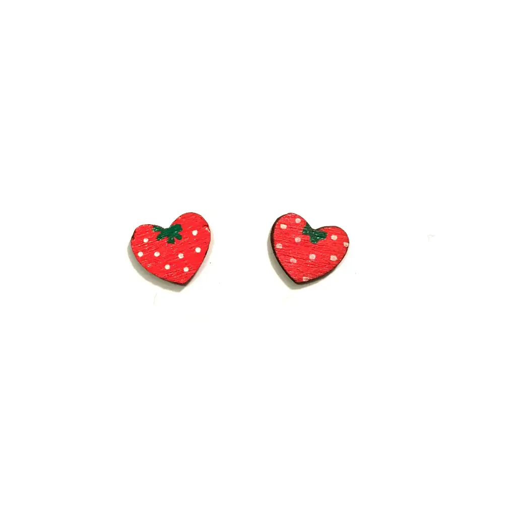 Boucles d'oreilles perceuses - Fraise