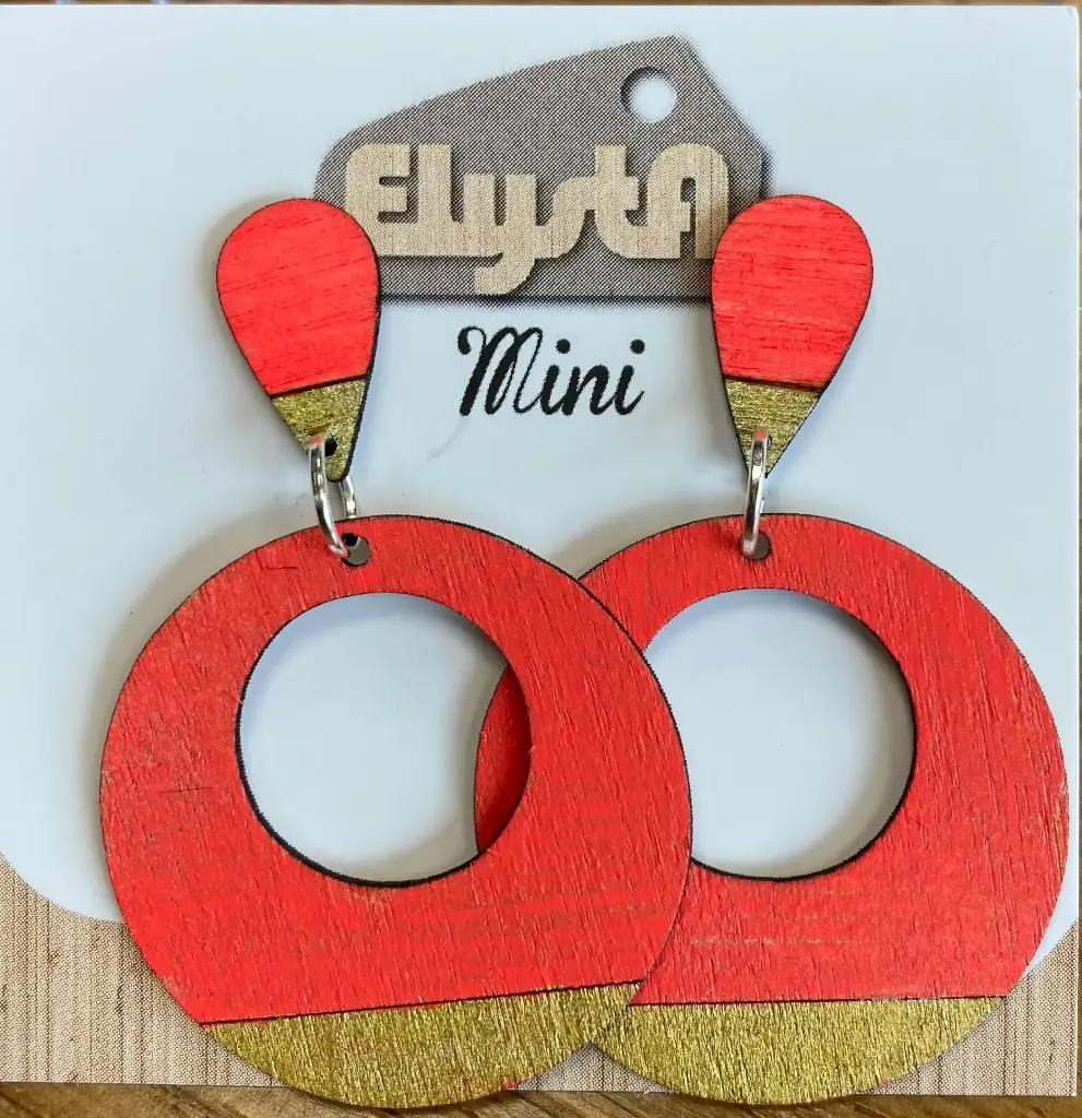 [EBOAD105] Boucles d'oreilles adultes - Rond Troué Rose