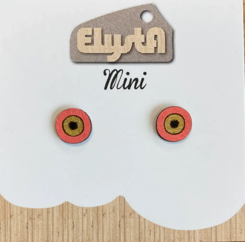 Boucles d'oreilles adultes - Rond Rose Point