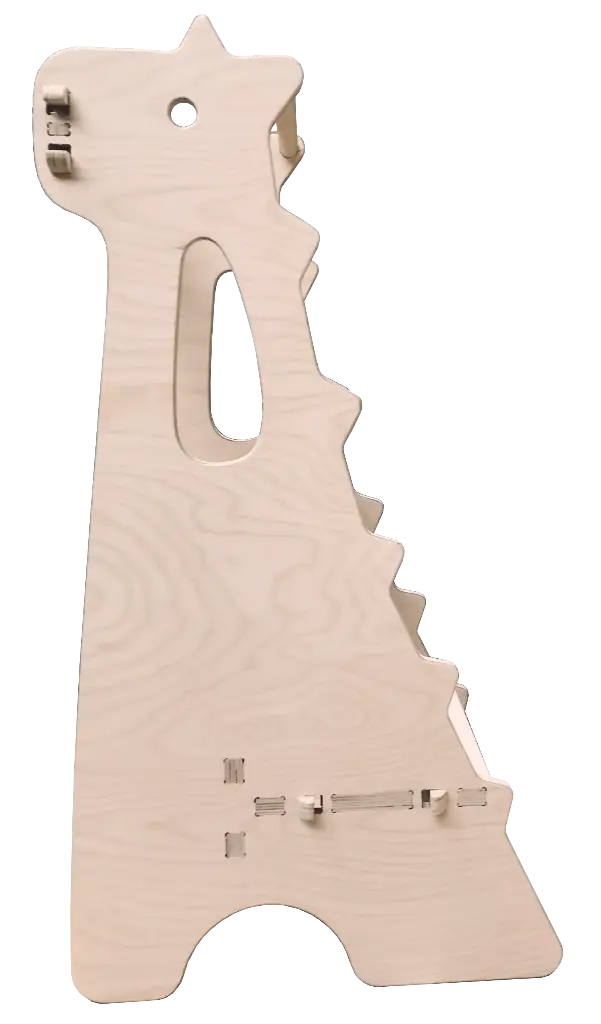 Tour d'Observation Montessori Dragon (Pas de personnalisation, Bois Naturel)