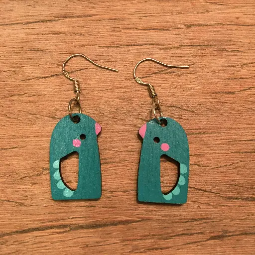 [EBOPD36]  Boucles d'oreilles pendantes - Pingouin